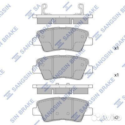 Колодки дисковые з. kia opirus/amanti 2.7/3.0/3.5