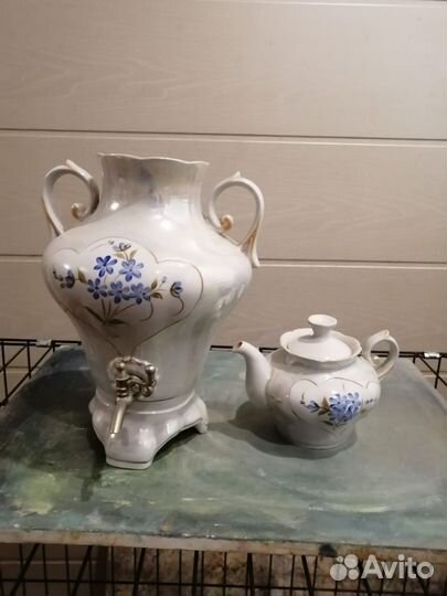 Самовар фарфоровый, электрический