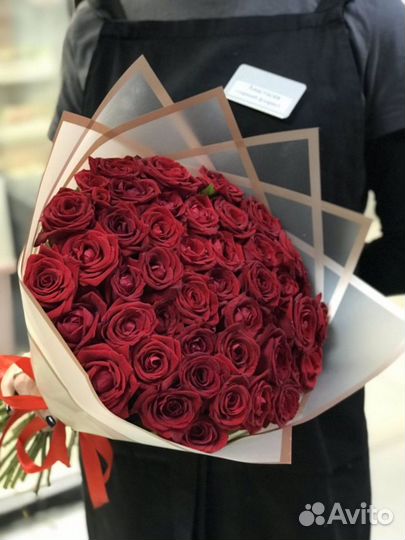 Букеты из 101 розы, цветы. Розы Самара доставка