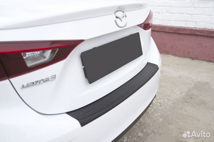 Накладка на бампер Мазда 3 BM Седан (13-18) RA
