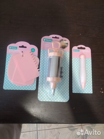 Шприц, карандаш кондитерские и скребки