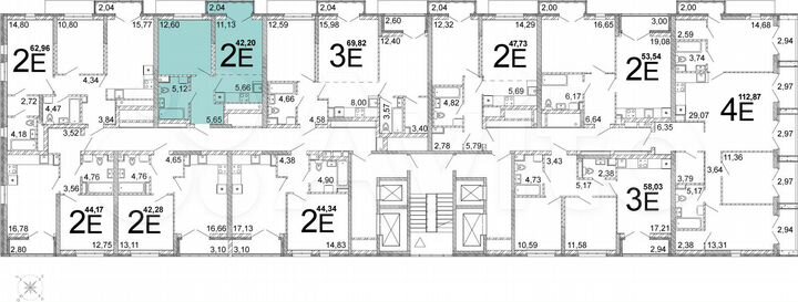 2-к. квартира, 40,7 м², 10/31 эт.
