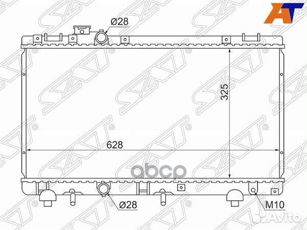 Радиатор Toyota Corsa 94-99 / Cynos 95-99 / Raum