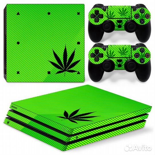 Виниловая наклейка для консоли PlayStation PS4 Pro