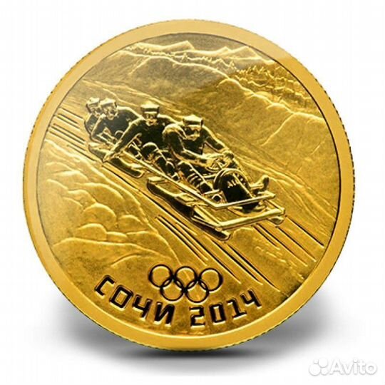 Золотая инвест монета Сочи, 7,78 гр
