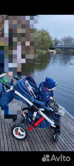 Коляска 3 в 1, Adamex Barletta,б/у
