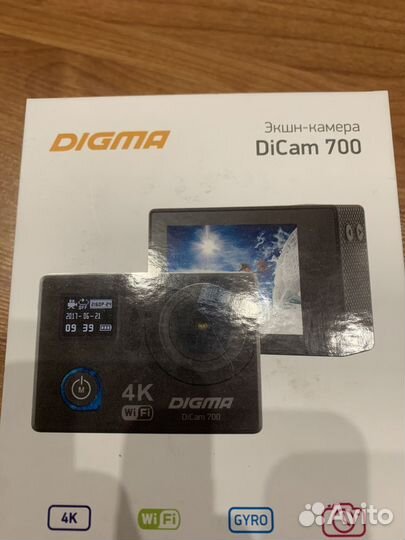 Экшн камера digma 700