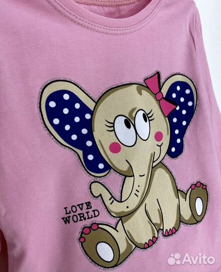 Лонгсливы на девочек Турция