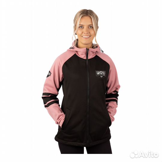 Кофта FXR Maverick без утеплителя Black/Dusty Rose