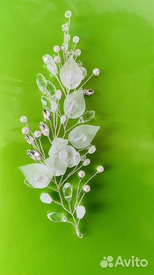 Свадебная веточка в прическу