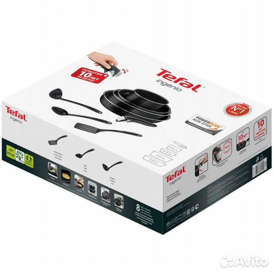 Набор посуды Tefal Ingenio Black 24/28/26/16/ см