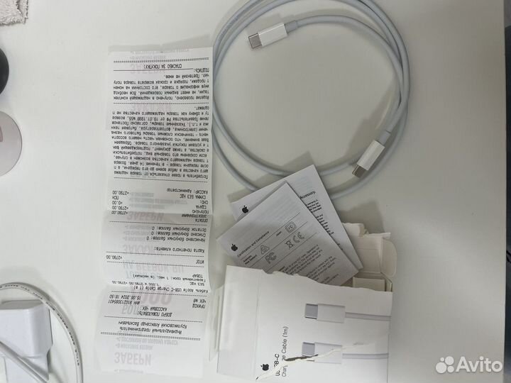 Зарядный шнур кабель apple USB-C