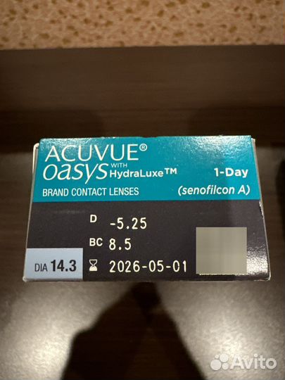 Линзы контактные acuvue oasys однодневные