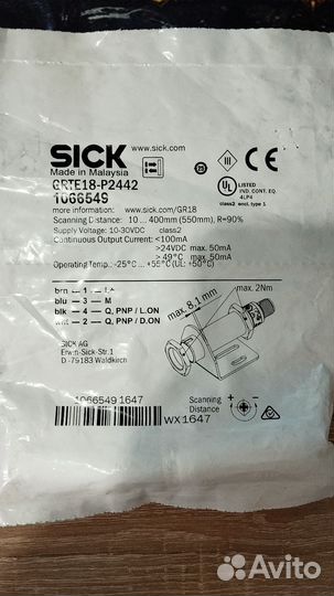 Датчик Sick grte18-P2442