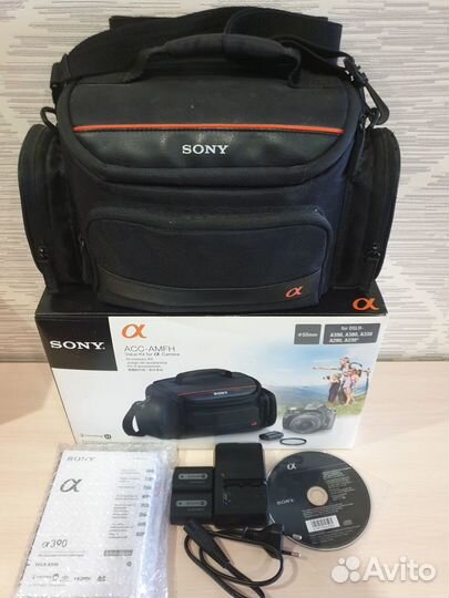 Sony a390 в комплекте