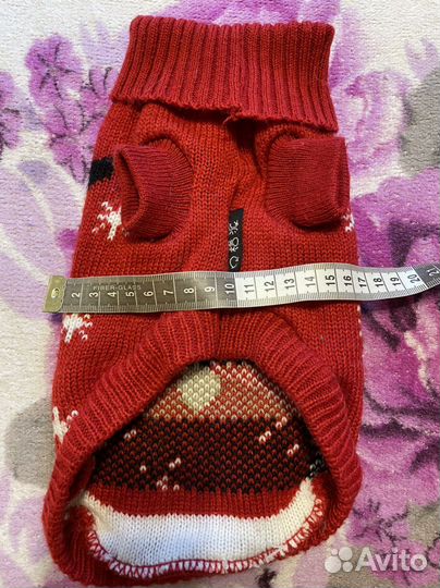 Вязаный свитер для собачки