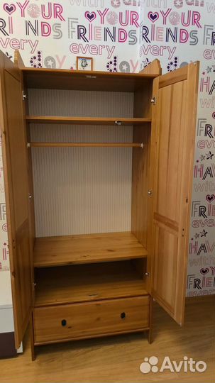 Шкаф массив сосны Икея Leksvik
