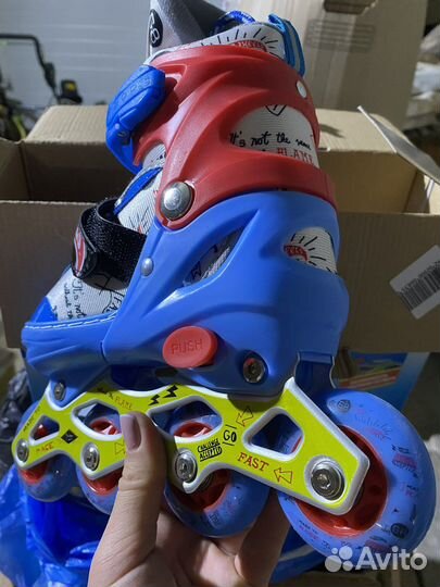 Новые детские раздвижные ролики hot wheels