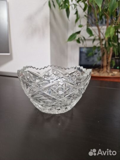 Ваза конфетница хрустальная СССР