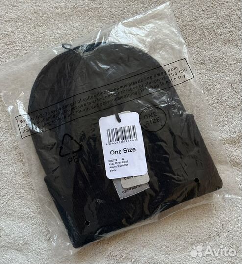 One Size. Шапка Carhartt WIP Black. Оригинал