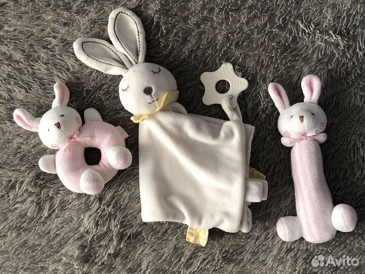 Мягкие игрушки погремушки