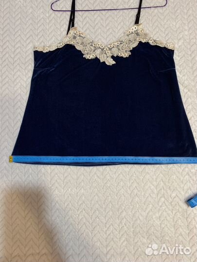 Новая женская пижама велюр с брюками 50(XL)