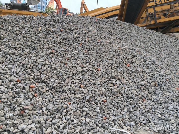 Бой бетона дробленый
