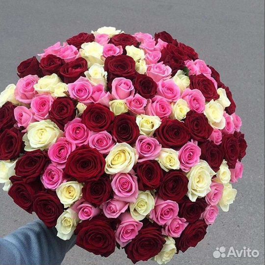 Цветы розы букет