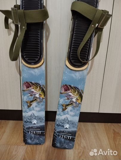 Лыжи для охоты и рыбалки с креплением пластик