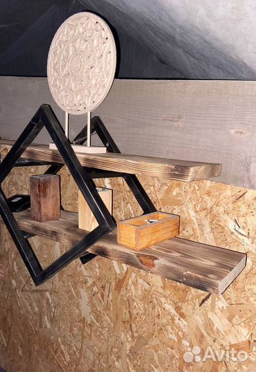 Полки в стиле лофт