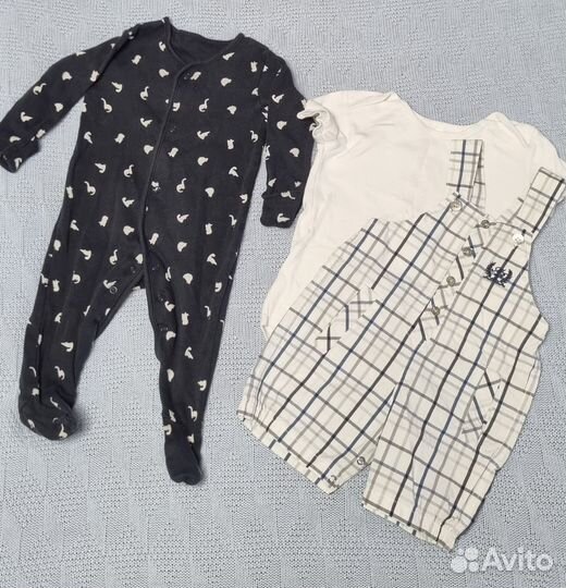 Огромный пакет вещей на мальчика 1-6 месяцев