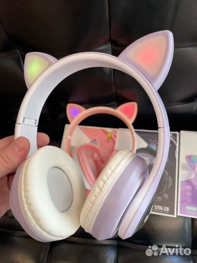 Наушники с кошачьими ушками беспроводные