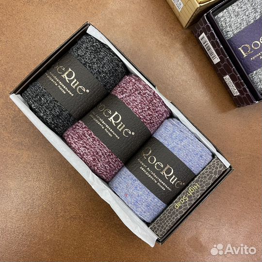 Носки теплые в коробке