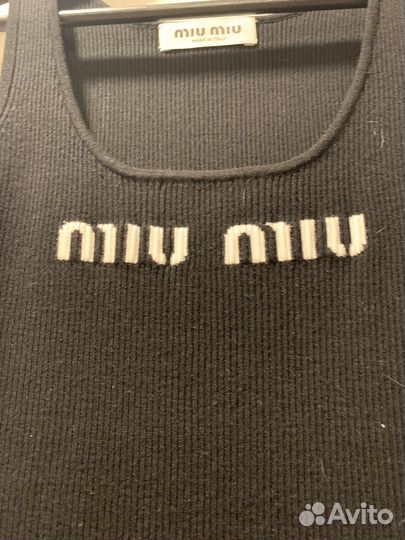 Майка miu miu женская