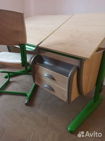 Растущая Парта со стулом Дэми 120см