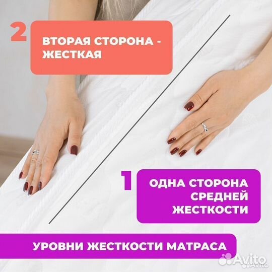 Матрас бесспружинный 90х200