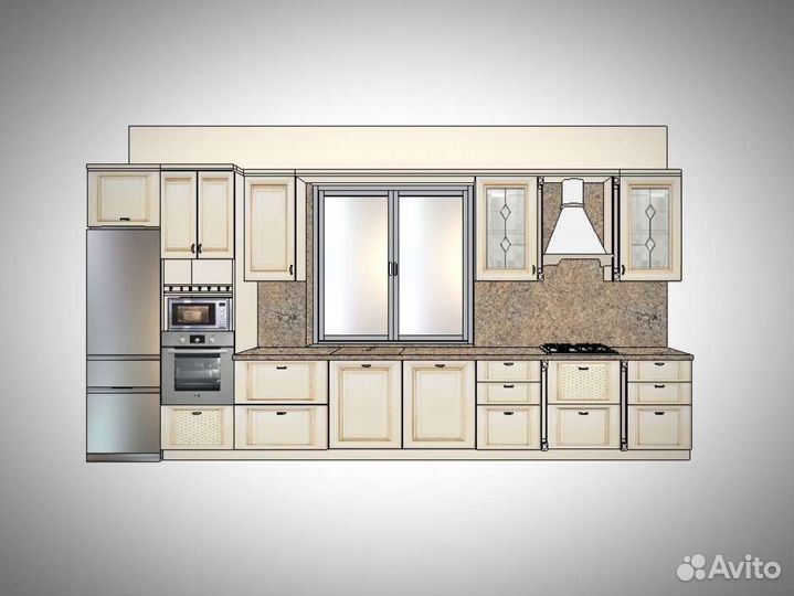 Проект мебели, чертежи, визуализация