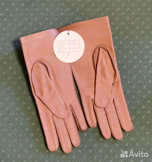 Перчатки женские кожаные новые
