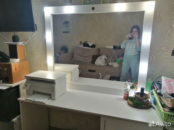 Гримерное зеркало стол+ шкаф