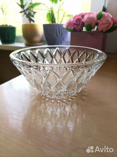 Салатник хрустальный