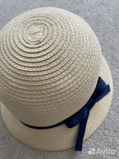 Соломенная шляпа детская