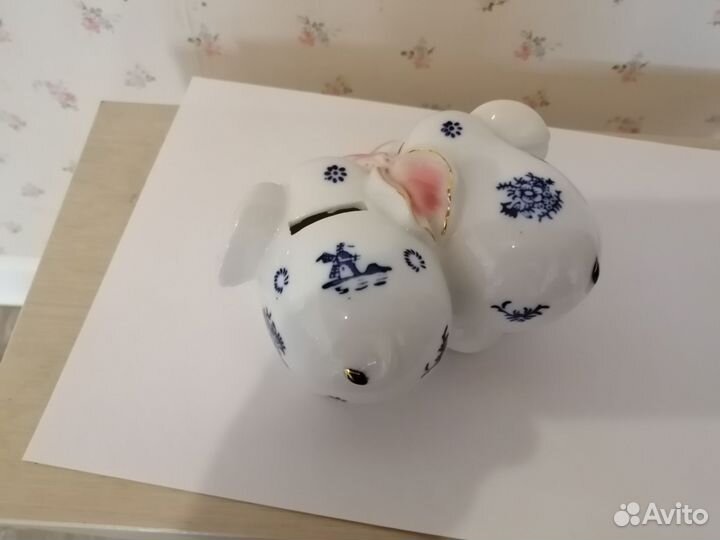 Фигурка слонов - копилка. Керамика