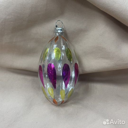 Редкая елочная игрушка глинка СССР (сзр)