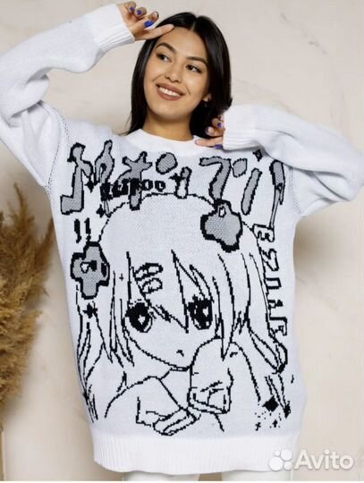 Свитер аниме y2k coquette