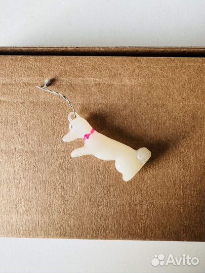 Елочная игрушка СССР собака малютка