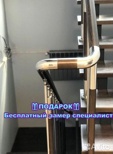 Лестница на металлокаркасе. Опытные мастера