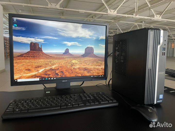 Офисный пк i3 - 8100 + Монитор