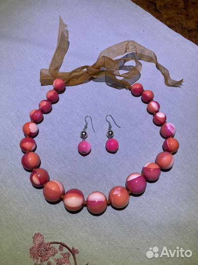 Колье, серьги, браслет бижутерия