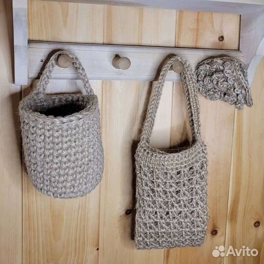 Эко-мочалки из джута