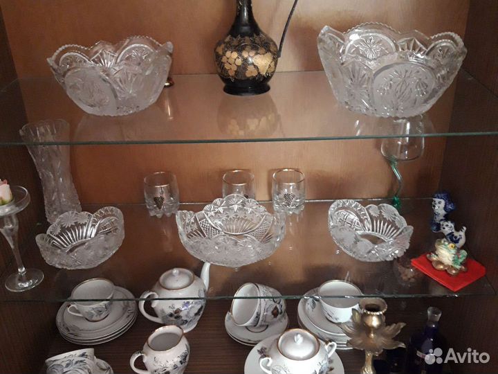 Фарфоровая посуда СССР, хрусталь